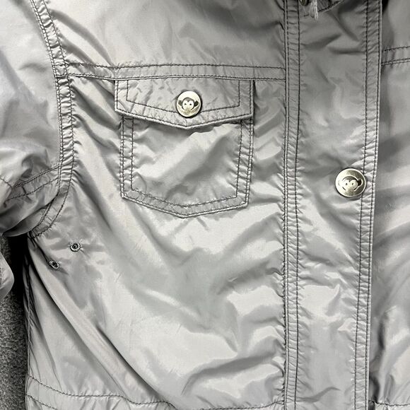 Appaman Jacket Kids 10 Gray thin light weight windbreaker lined pockets hooded - Picture 5 of 16